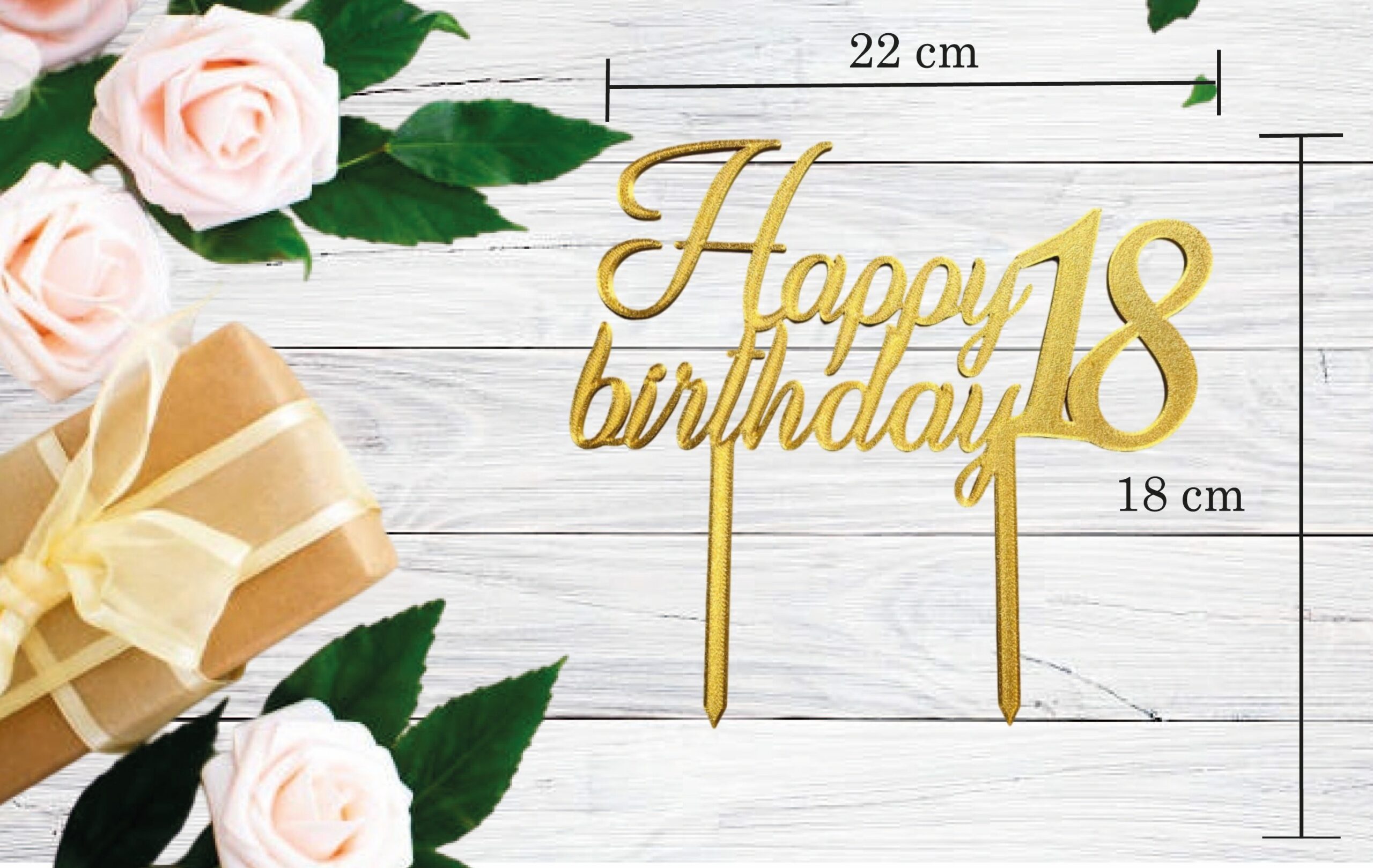 PERSONALIZIRANI TOPER HAPPY BROJ BIRTHDAY #1 - Slika 2