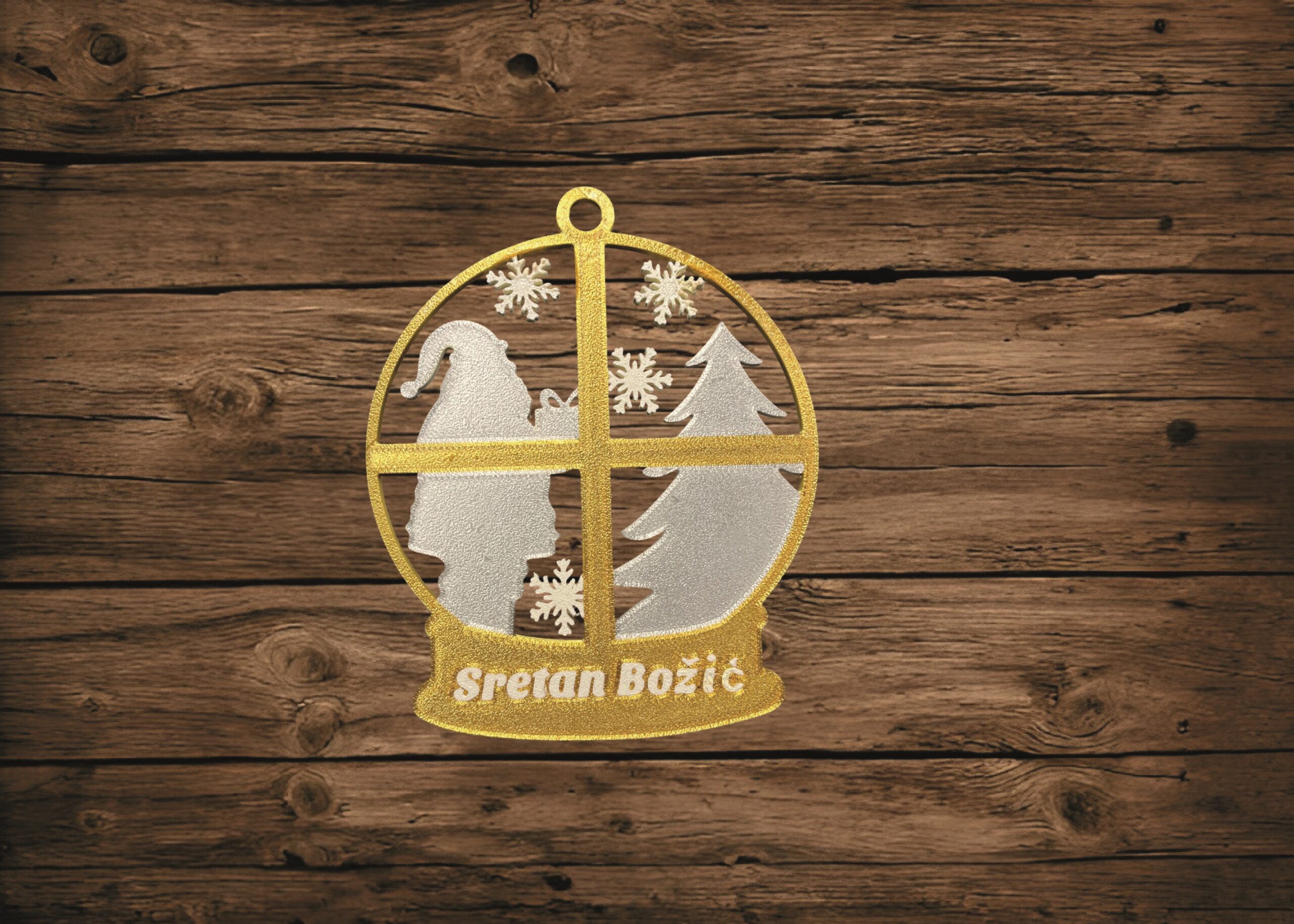 KUGLICE SRETAN BOŽIĆ S BOŽIĆNIM MOTIVOM - Slika 14