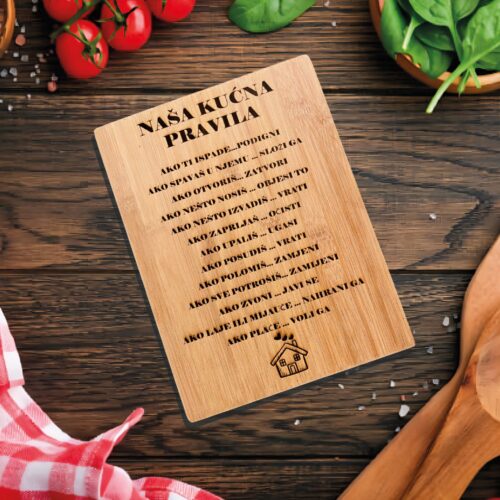 PERSONALIZIRANA GRAVURA NA DRVENU DASKU #3