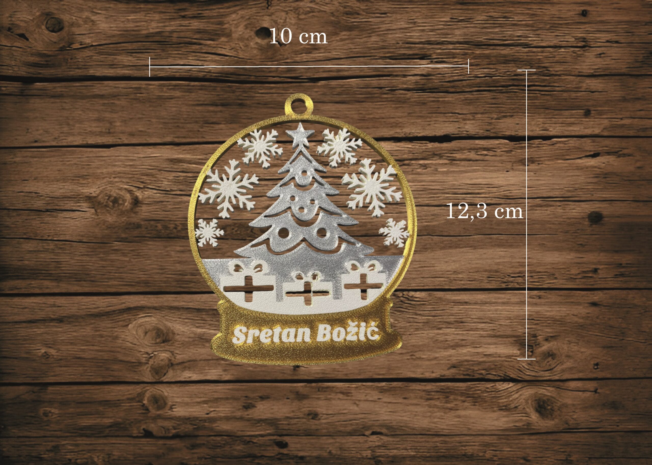 KUGLICE SRETAN BOŽIĆ S BOŽIĆNIM MOTIVOM - Slika 2