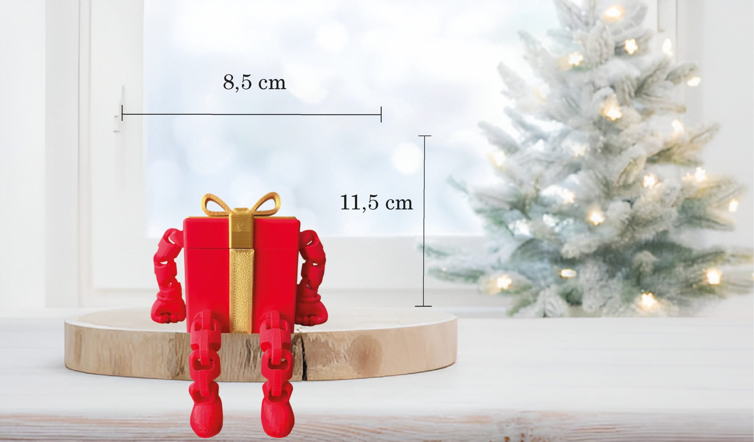 POKLON KUTIJICA SA POMIČNIM NOGICAMA I RUČICAMA - Slika 2