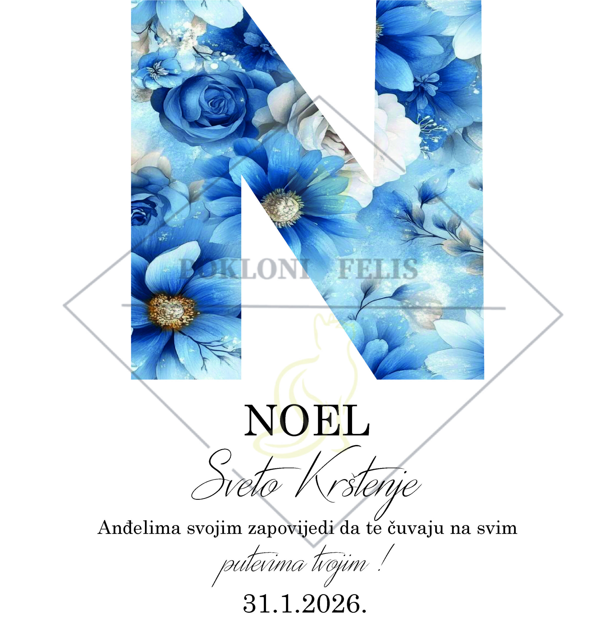 PERSONALIZIRANA SLIKA ZA KRŠTENJE #2 - Slika 2