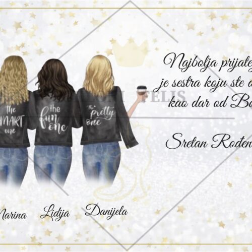 PERSONALIZIRANA SLIKA ZA PRIJATELJICU