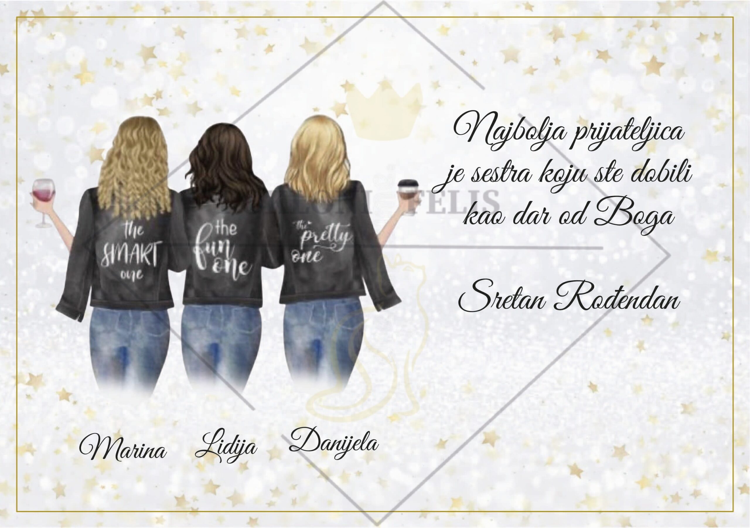 PERSONALIZIRANA SLIKA ZA PRIJATELJICU - Slika 2