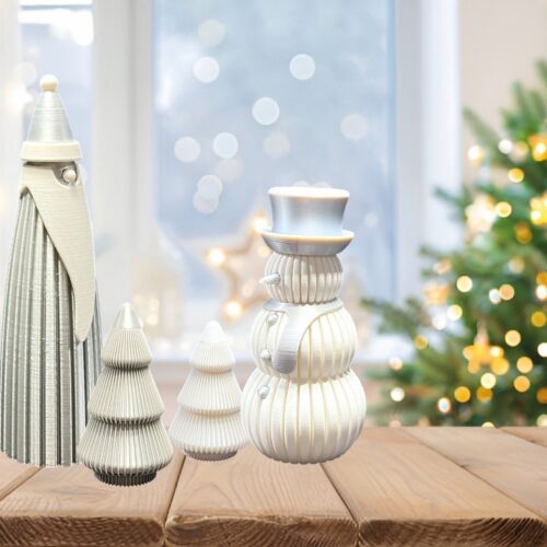 ELEGANTNI BOŽIĆNI DEKORATIVNI SET