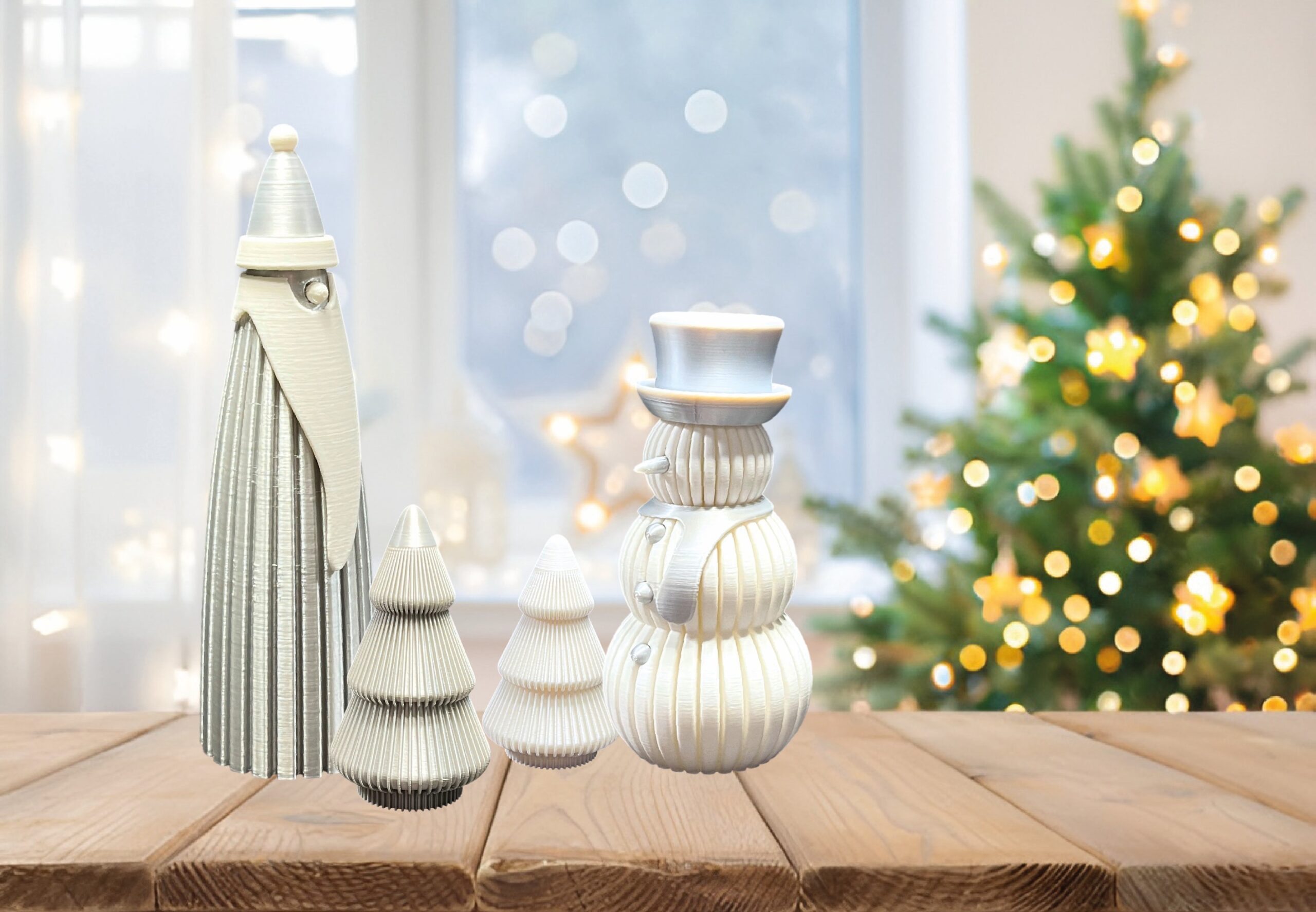 ELEGANTNI BOŽIĆNI DEKORATIVNI SET