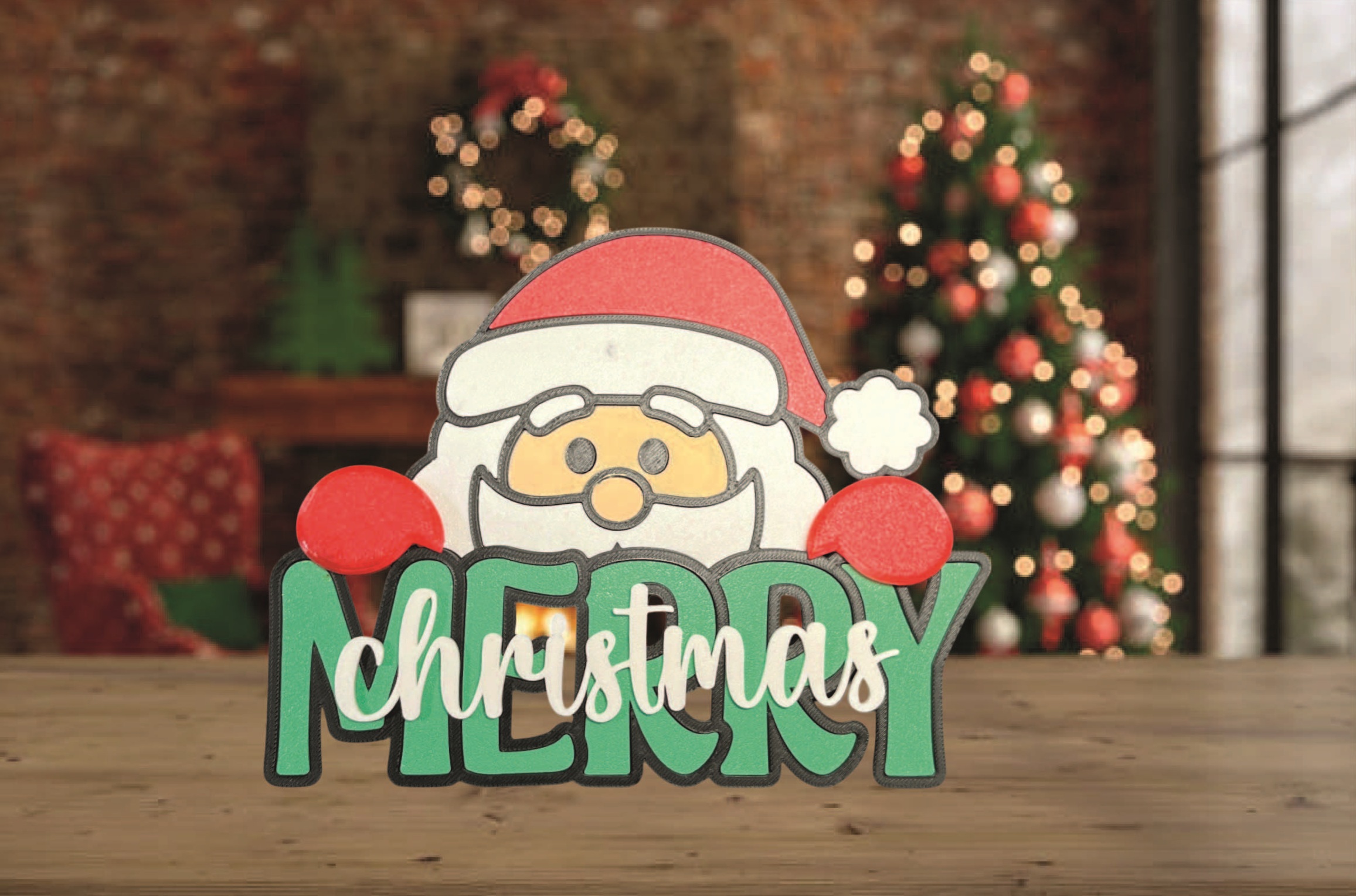 SAMOSTOJEĆI NATPIS MERRY CHRISTMAS