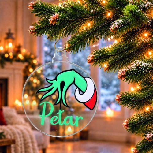 PERSONALIZIRANA KUGLICA ZA BOR PLEKSIGLAS – GRINCH IME