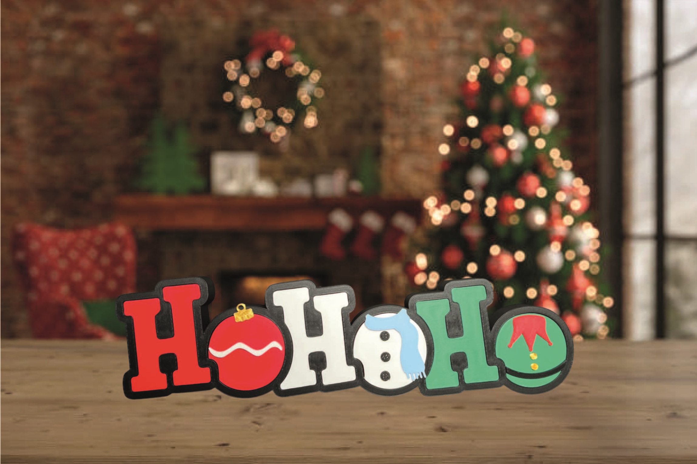 SAMOSTOJEĆI NATPIS HO HO HO - Slika 2