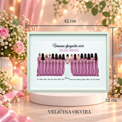 PERSONALIZIRANA SLIKA TEAM BRIDE