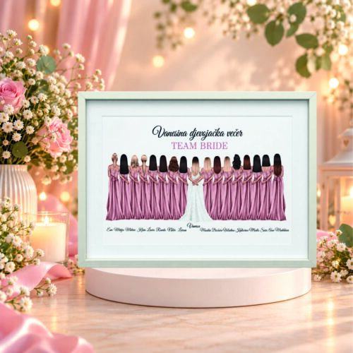 PERSONALIZIRANA SLIKA TEAM BRIDE