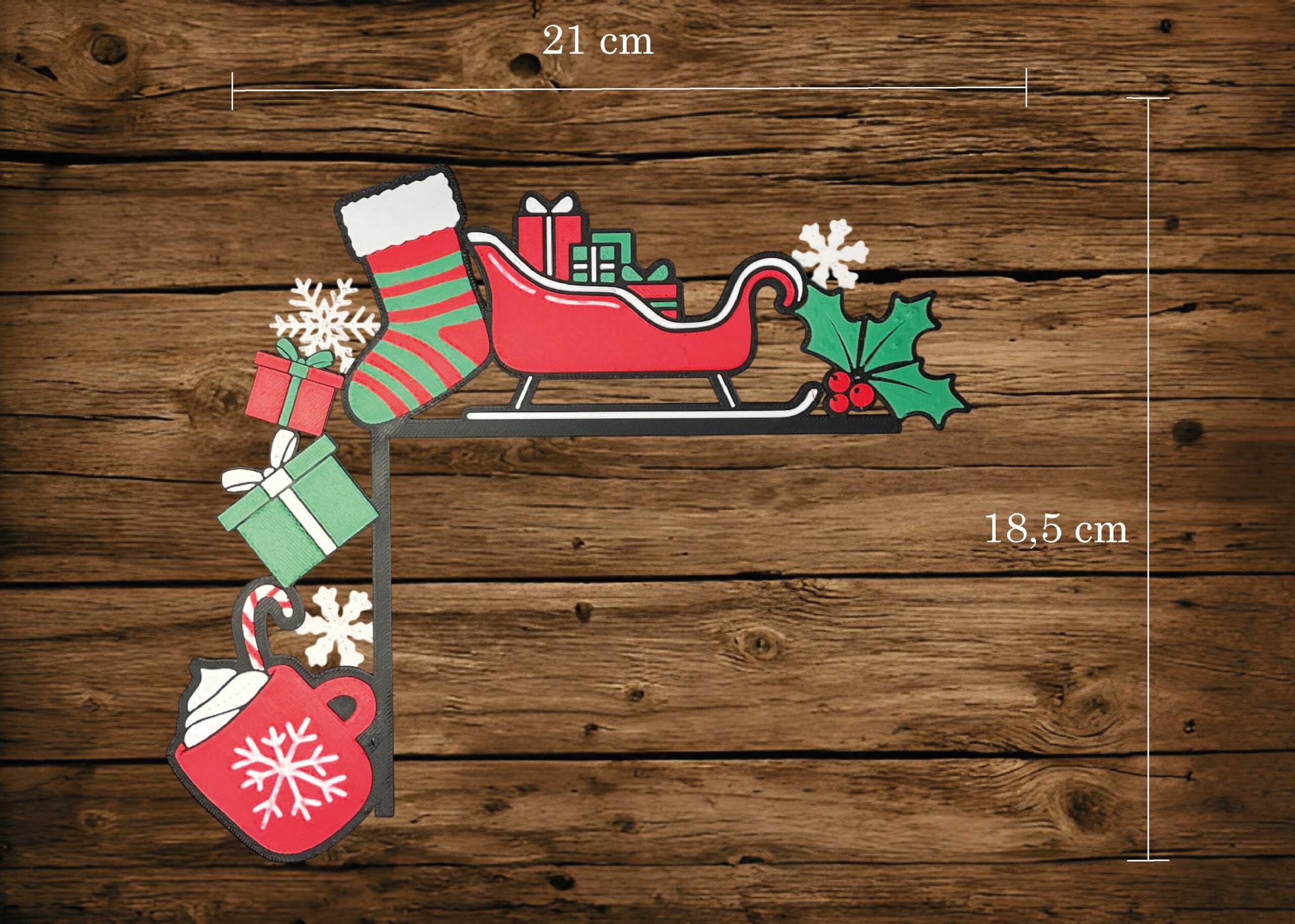 BOŽIĆNA DEKORACIJA ZA VRATA #5 - Slika 2