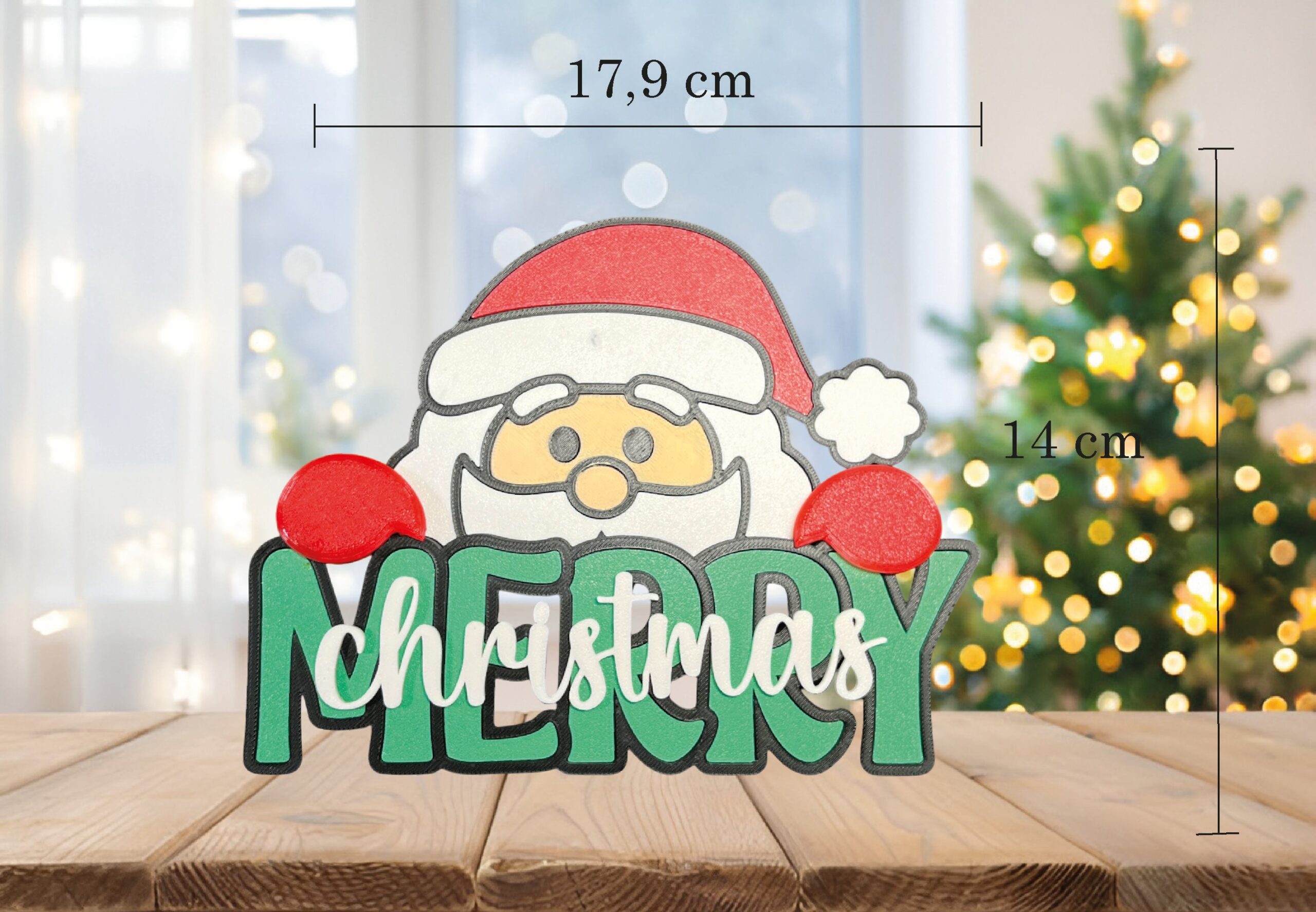 SAMOSTOJEĆI DEKORATIVNI NATPIS MERRY CHRISTMAS - Slika 2