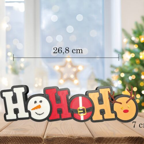 SAMOSTOJEĆI DEKORATIVNI NATPIS HO HO HO