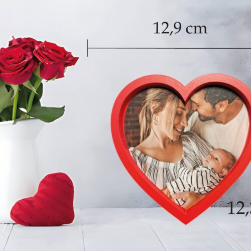 PERSONALIZIRANI MAGNETNI OKVIRI ZA SLIKE U OBLIKU SRCA