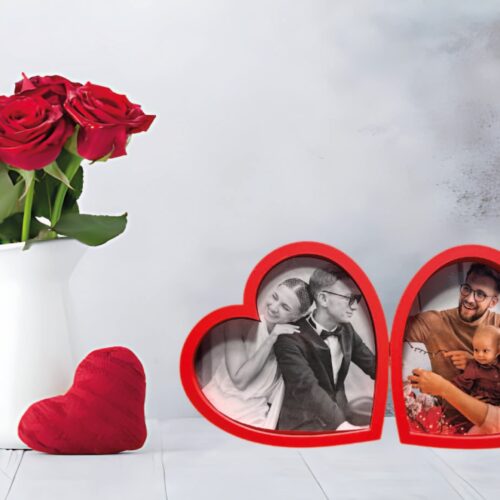 PERSONALIZIRANI MAGNETNI OKVIRI ZA SLIKE U OBLIKU SRCA