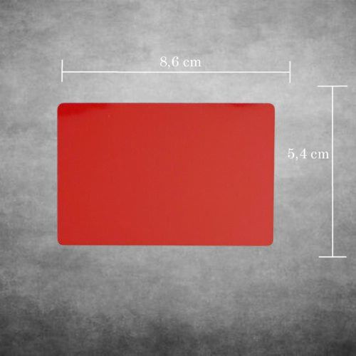 PERSONALIZIRANA GRAVURA NA ALUMINIJSKE VIZITKE – CRVENE
