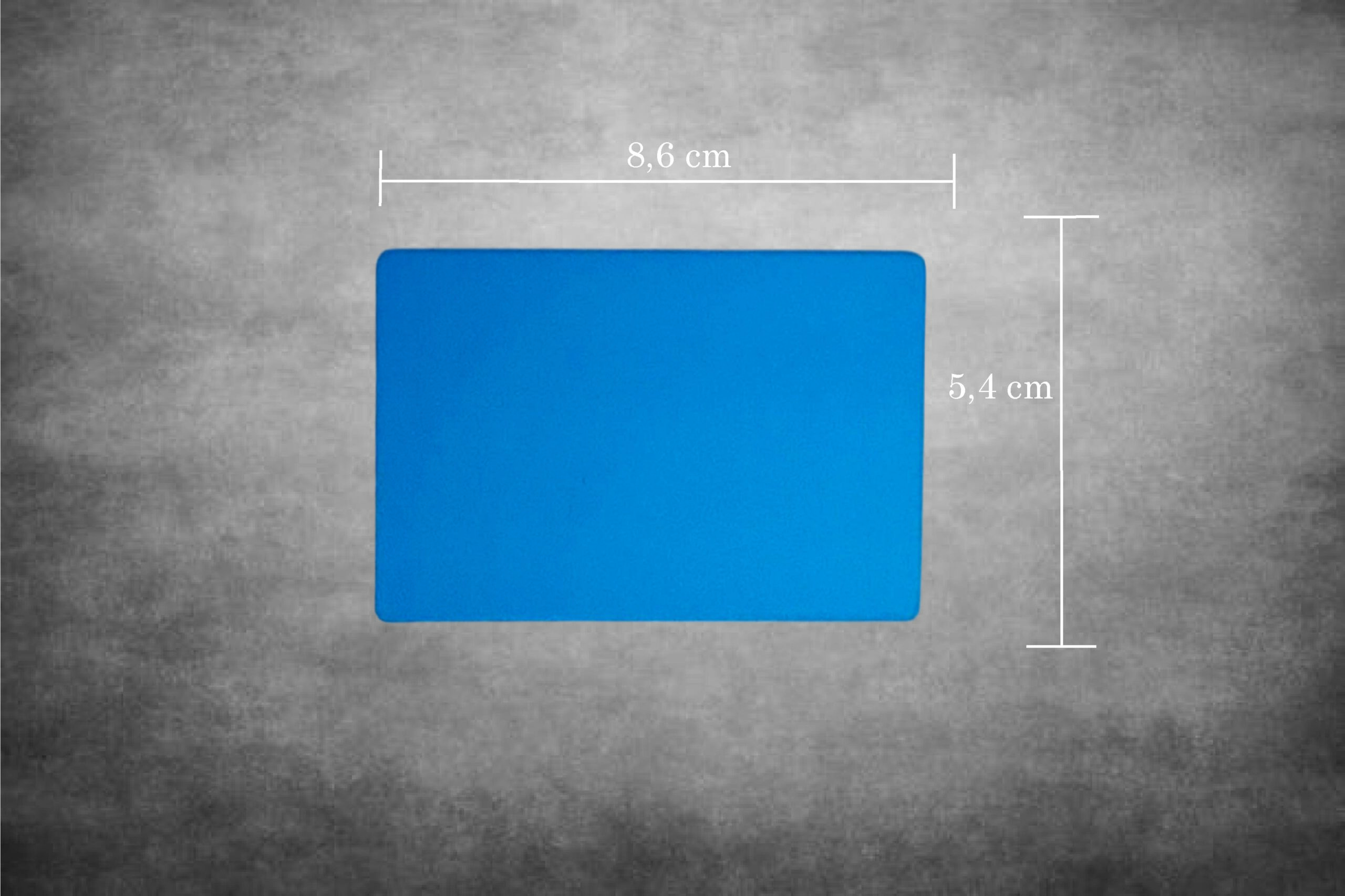 PERSONALIZIRANA GRAVURA NA ALUMINIJSKE VIZITKE - PLAVA - Slika 2