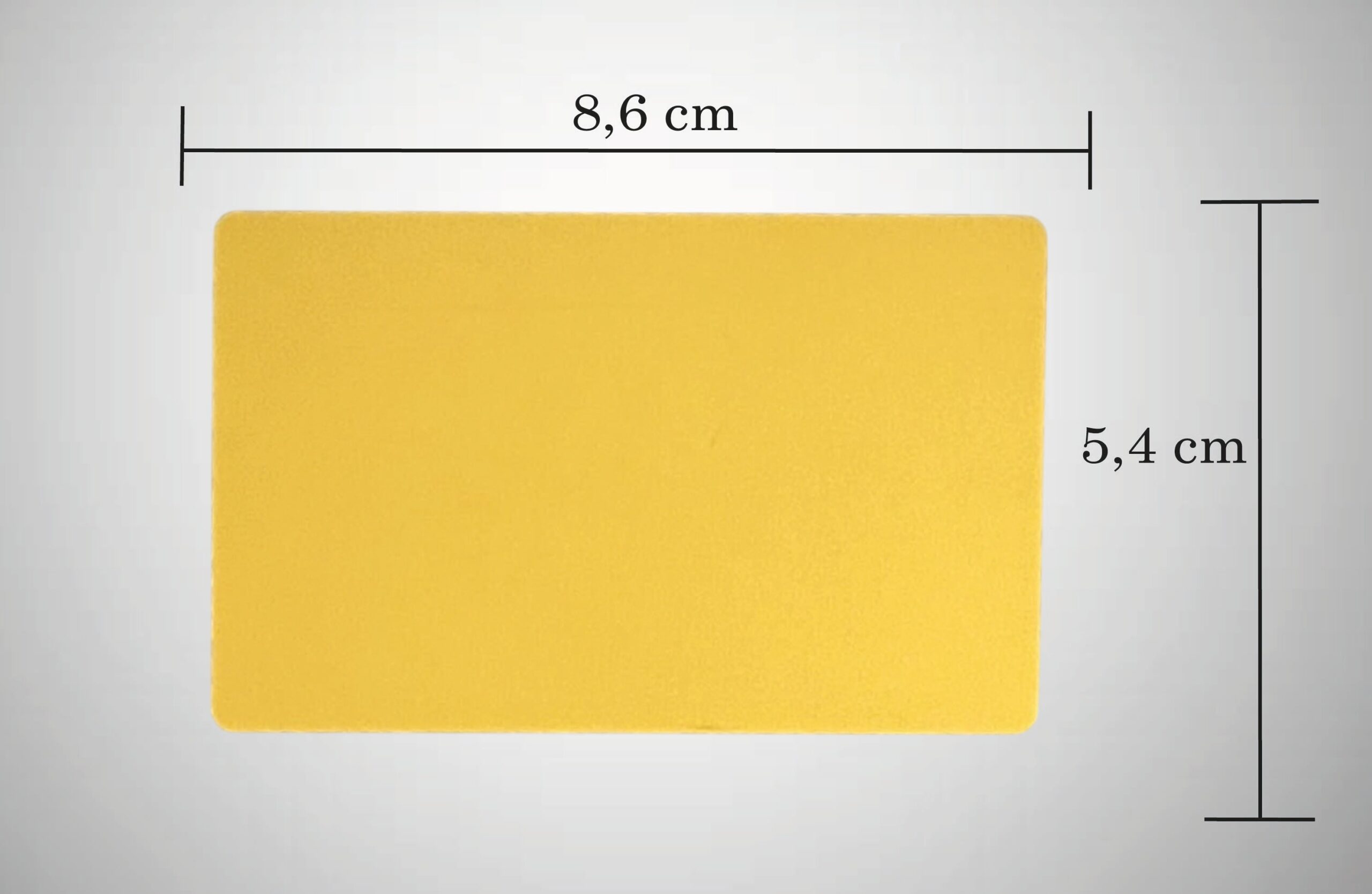 PERSONALIZIRANA GRAVURA NA ALUMINIJSKE VIZITKE - ZLATNA #2 - Slika 2