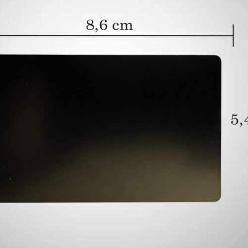 PERSONALIZIRANA GRAVURA NA ALUMINIJSKE VIZITKE – CRNA