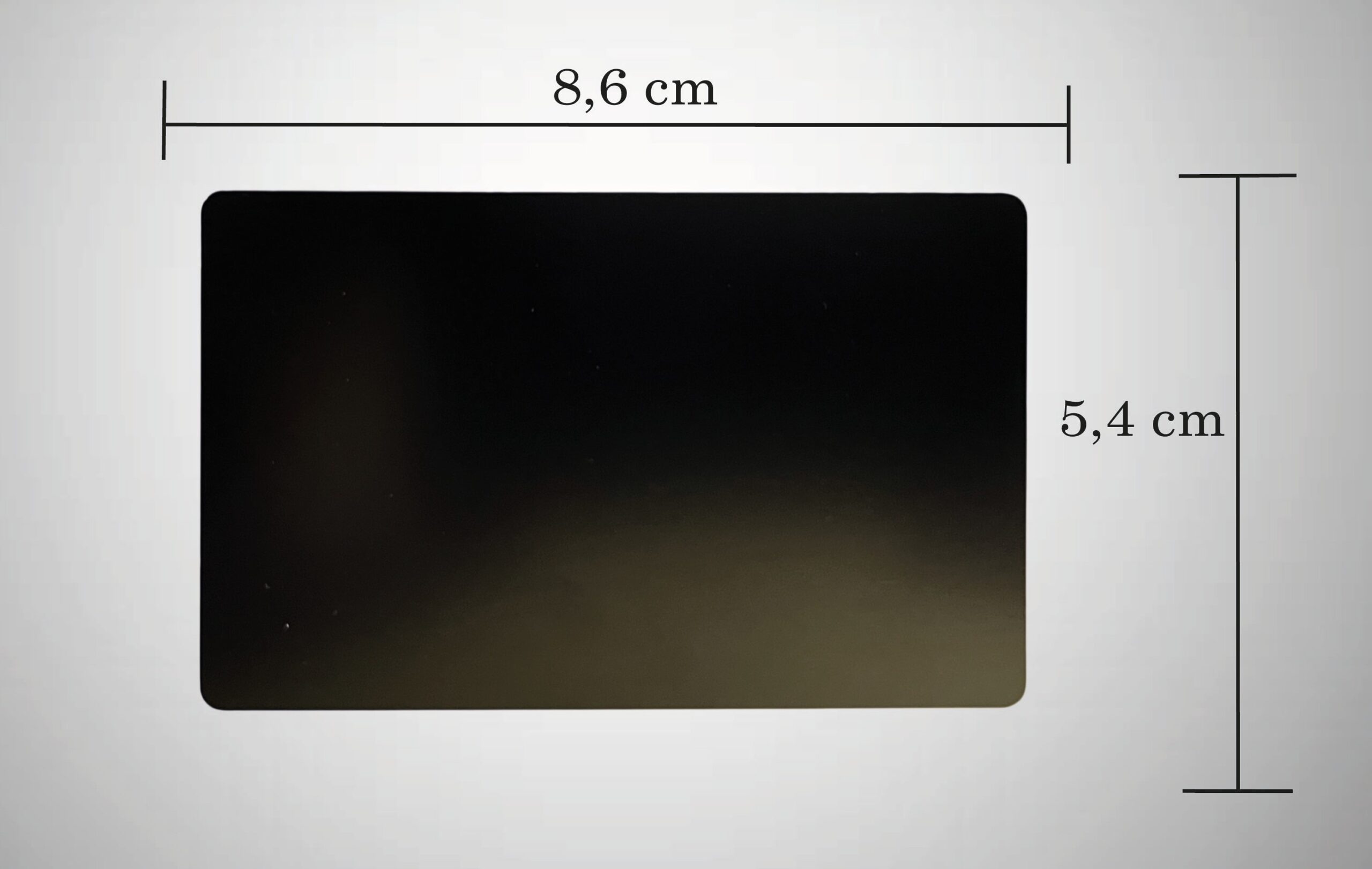 PERSONALIZIRANA GRAVURA NA ALUMINIJSKE VIZITKE - CRNA - Slika 2