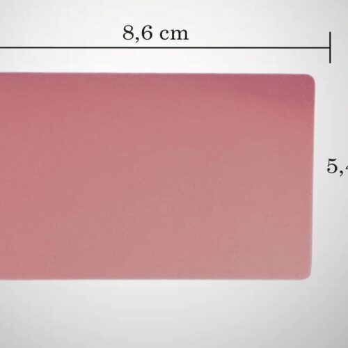 PERSONALIZIRANA GRAVURA NA ALUMINIJSKE VIZITKE – ROZA