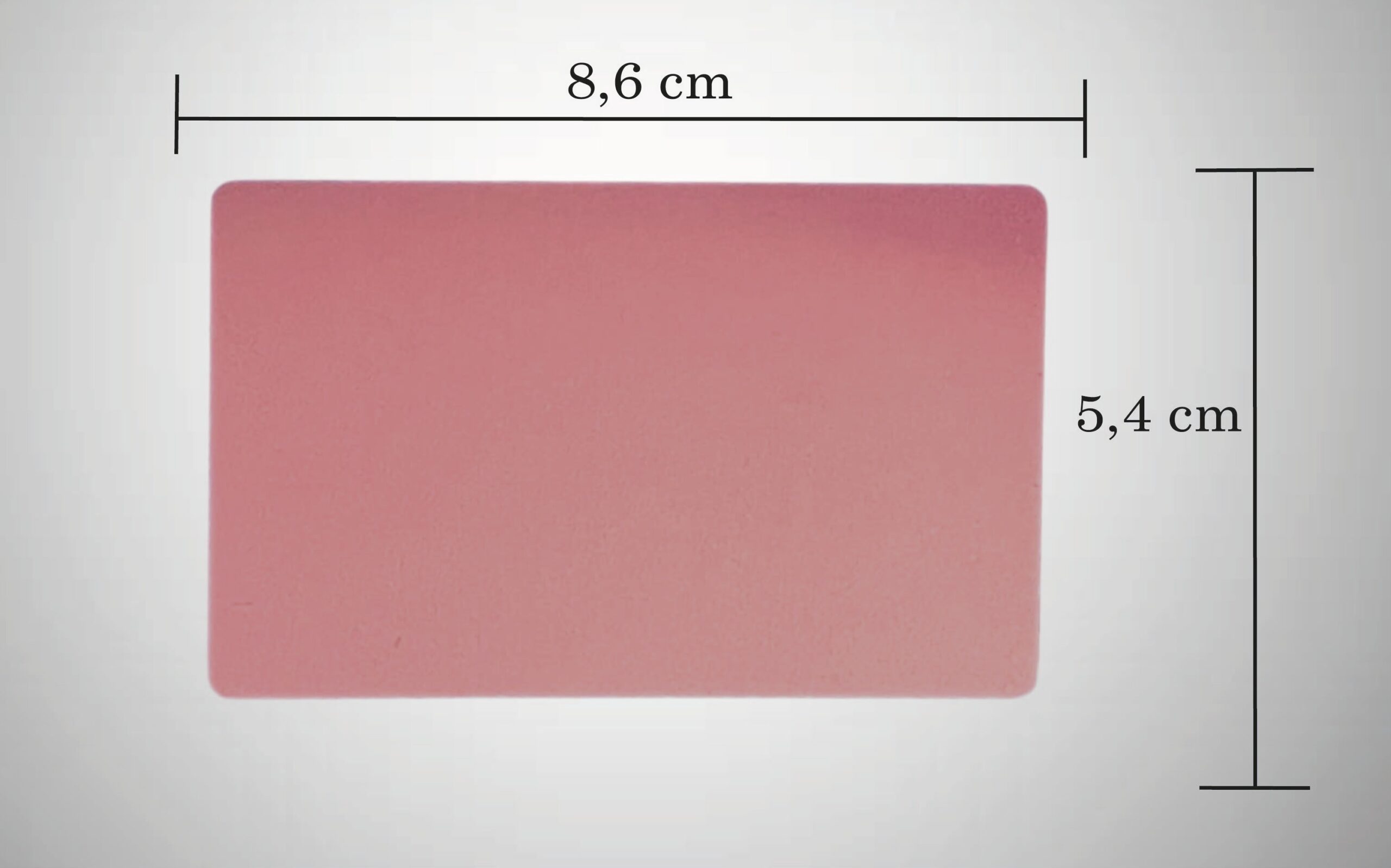 PERSONALIZIRANA GRAVURA NA ALUMINIJSKE VIZITKE - ROZA - Slika 2