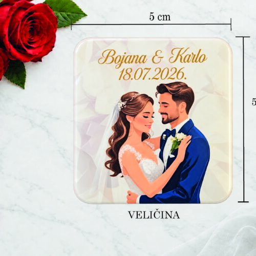 MAGNETIĆI KAO ZAHVALNICE ZA VJENČANJE #9