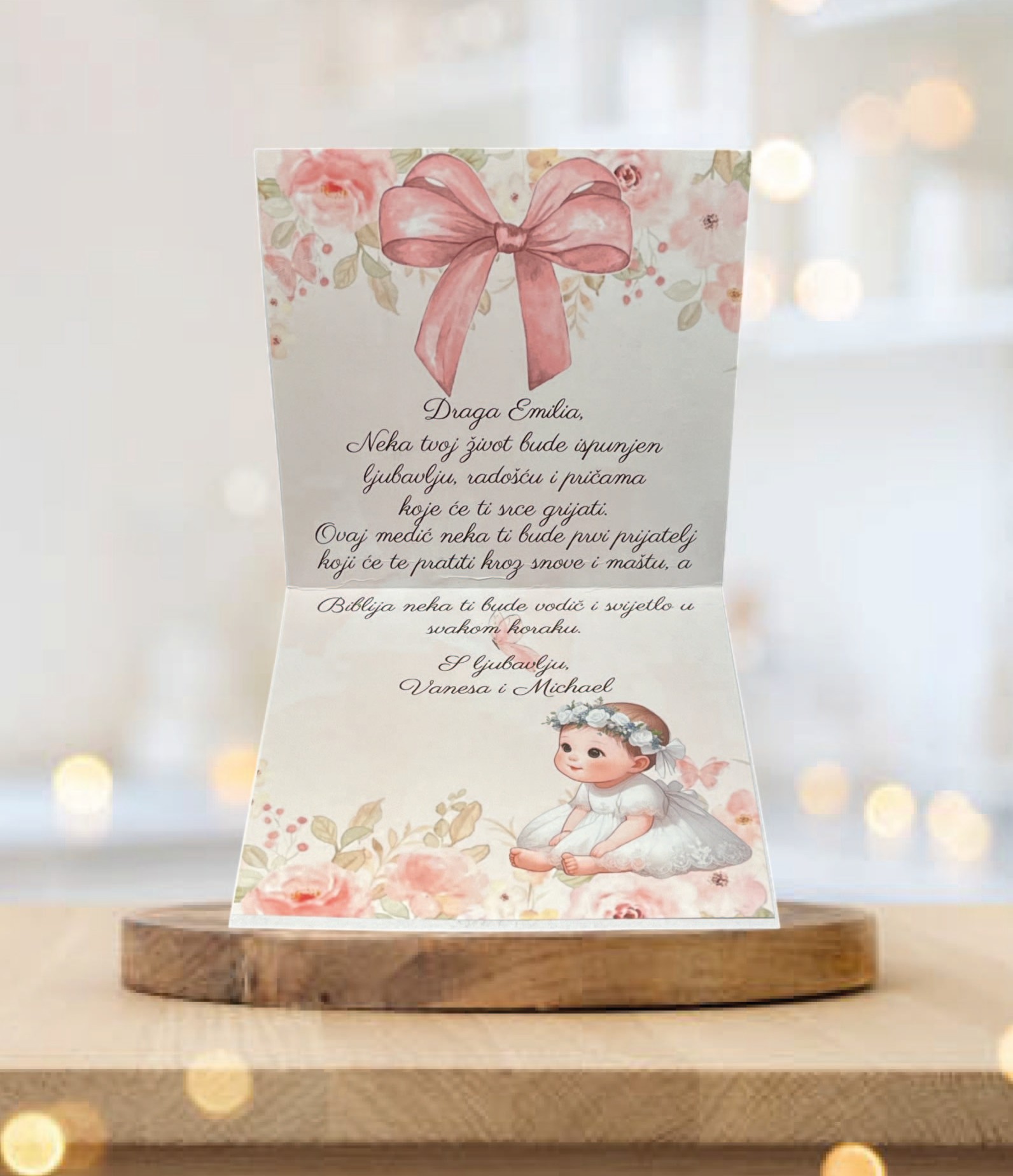 PERSONALIZIRANA ČESTITKA ZA KRŠTENJE #8 - Slika 4