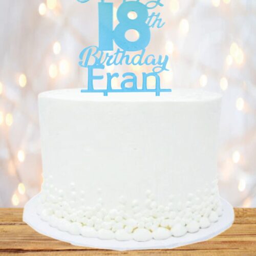 PERSONALIZIRANI TOPER HAPPY BROJ BIRTHDAY IME