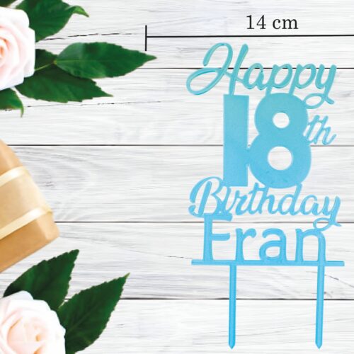 PERSONALIZIRANI TOPER HAPPY BROJ BIRTHDAY IME