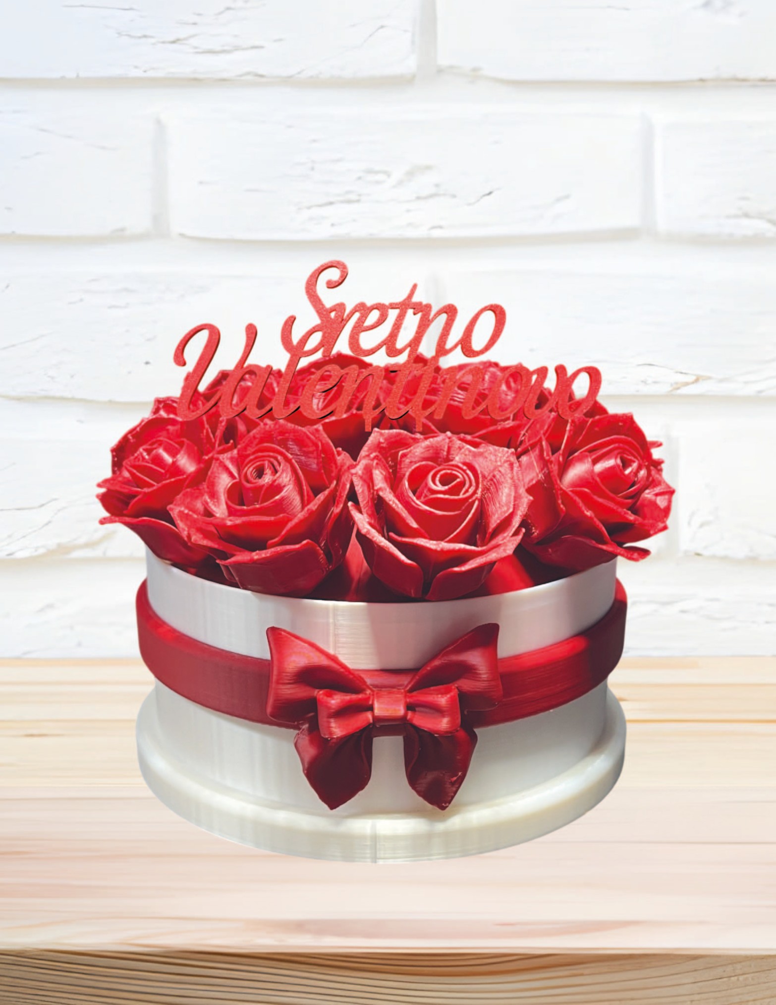 FOREVER ROSEBOX SA NATPISOM PO ŽELJI