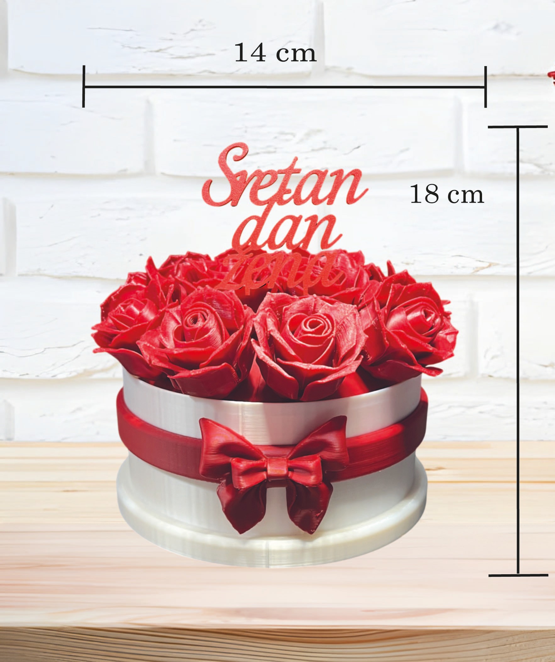 FOREVER ROSEBOX SA NATPISOM PO ŽELJI - Slika 4