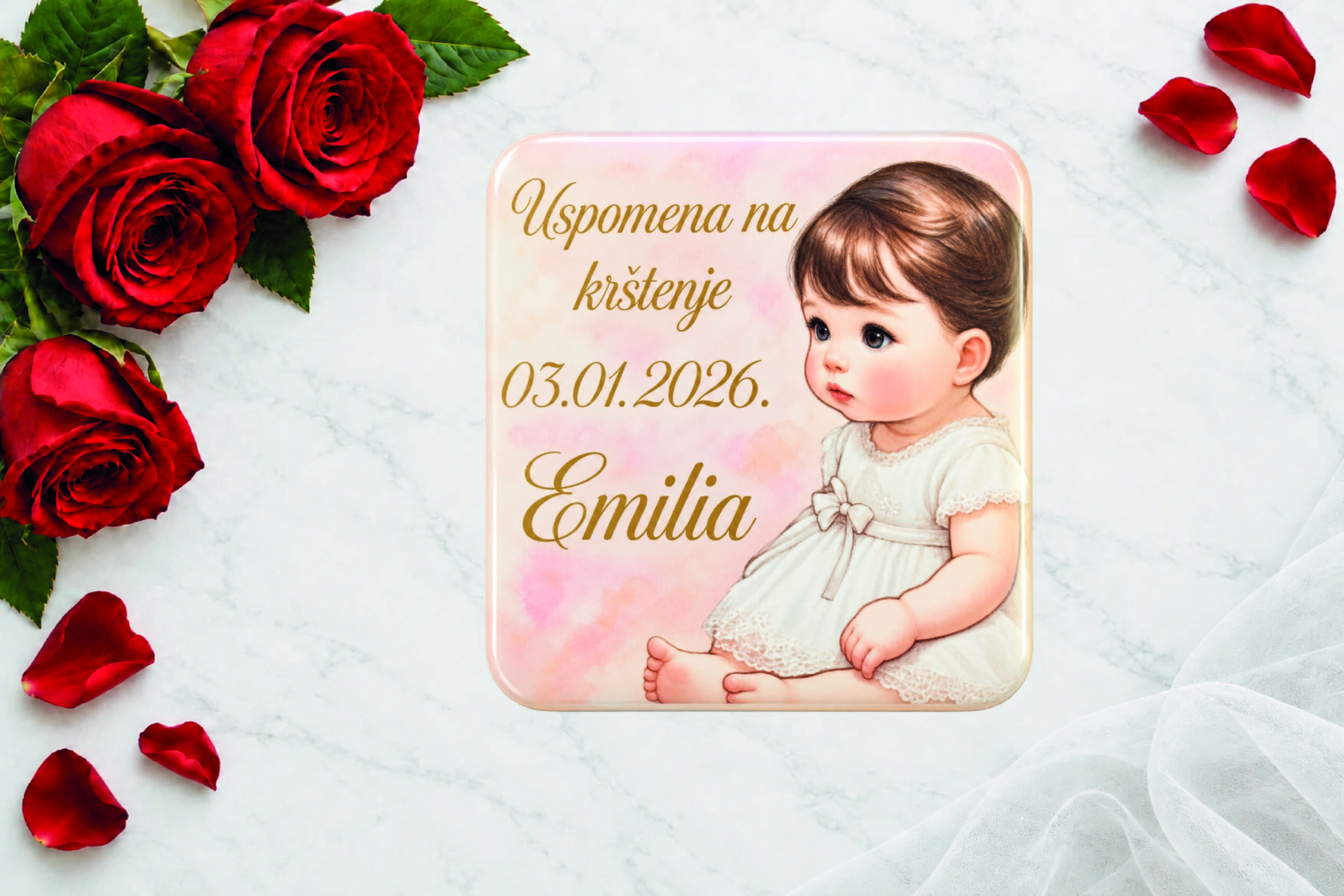 MAGNETIĆI KAO ZAHVALNICE ZA KRŠTENJE #3
