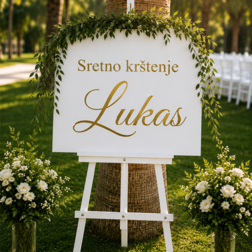 PERSONALIZIRANA NALJEPNICA SRETNO KRŠTENJE IME