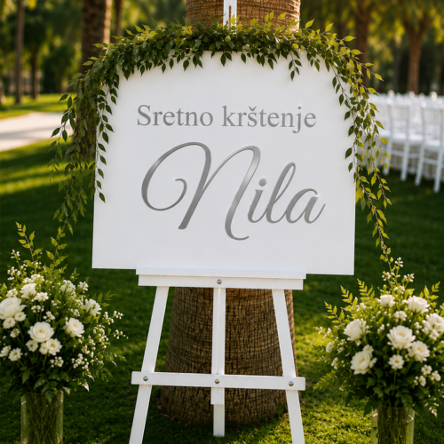 PERSONALIZIRANA NALJEPNICA SRETNO KRŠTENJE IME
